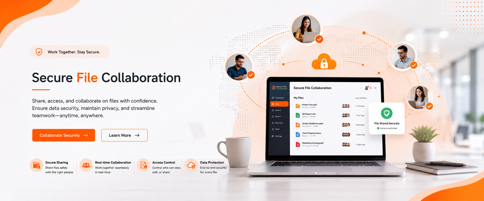 Secure File Collaboration Banner